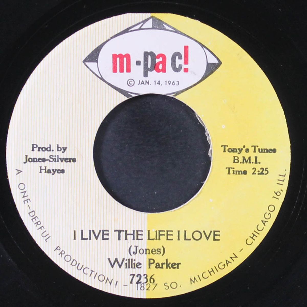 you got your finger in my eye / i live the life i love by WILLIE PARKER