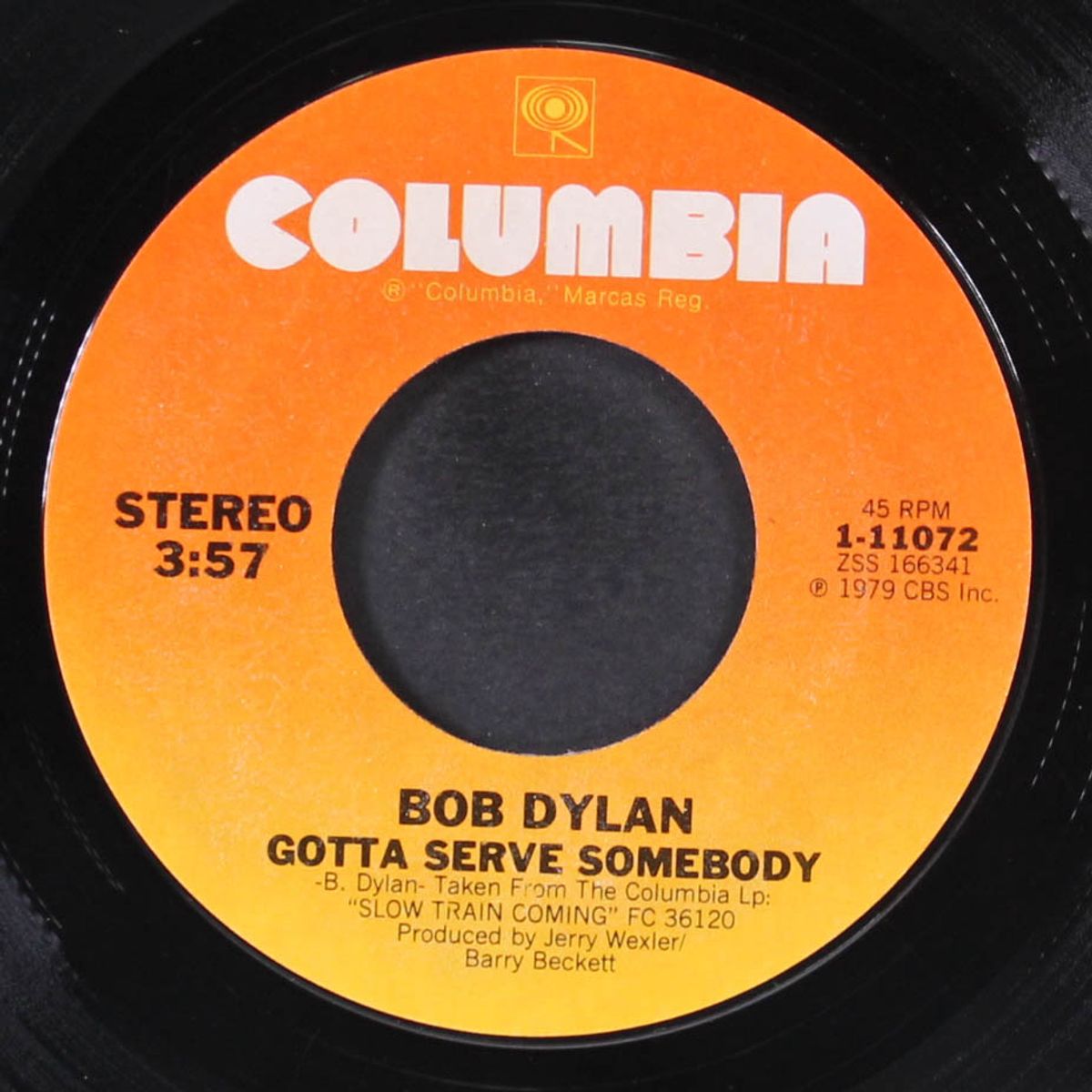 gotta serve somebody / trouble in mind by BOB DYLAN