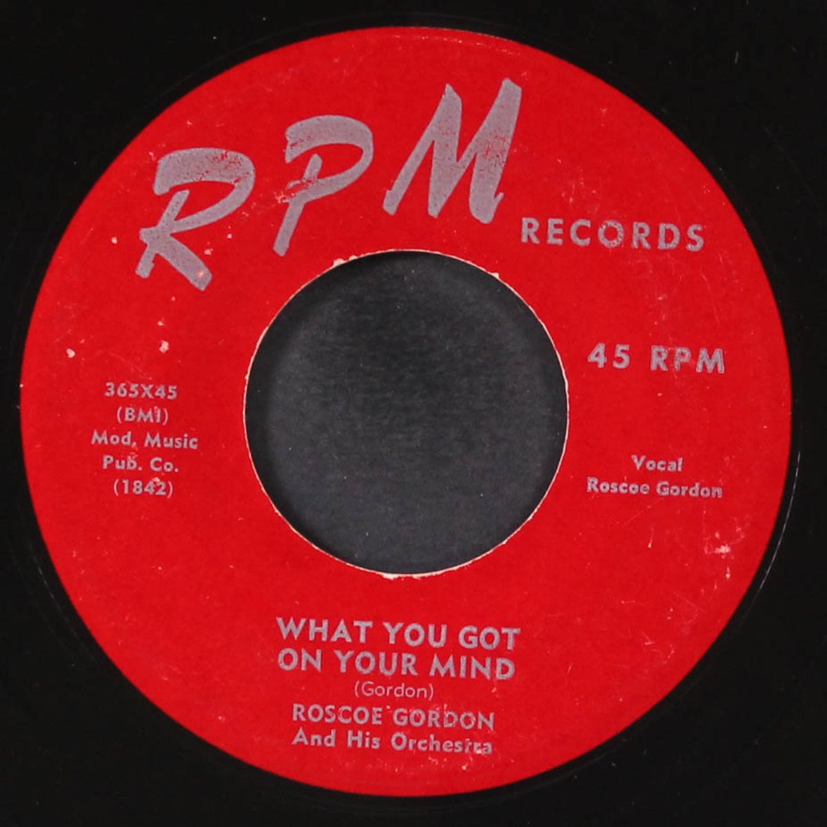 what you got on your mind / two kind of women by ROSCOE GORDON