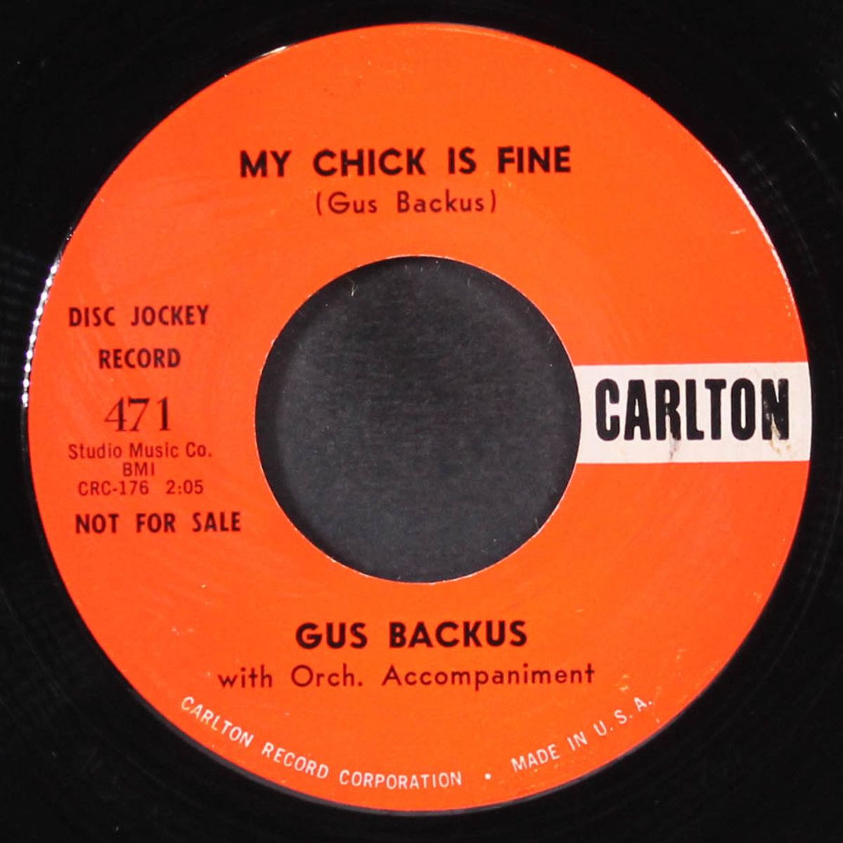 my chick is fine / you can't go it alone by GUS BACKUS