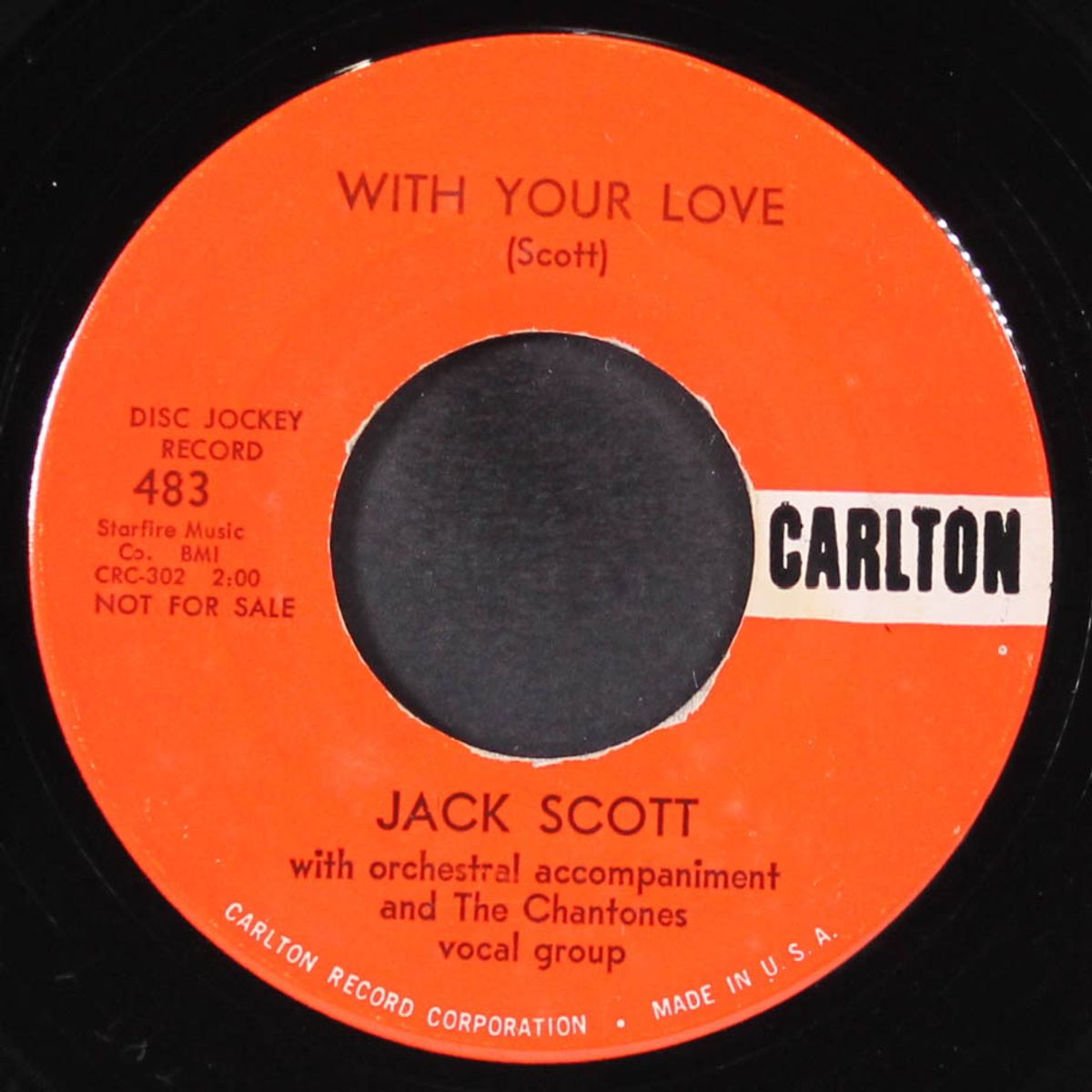 geraldine / with your love by JACK SCOTT