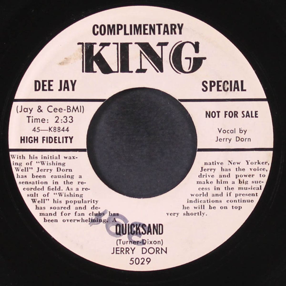 the key / quicksand by JERRY DORN