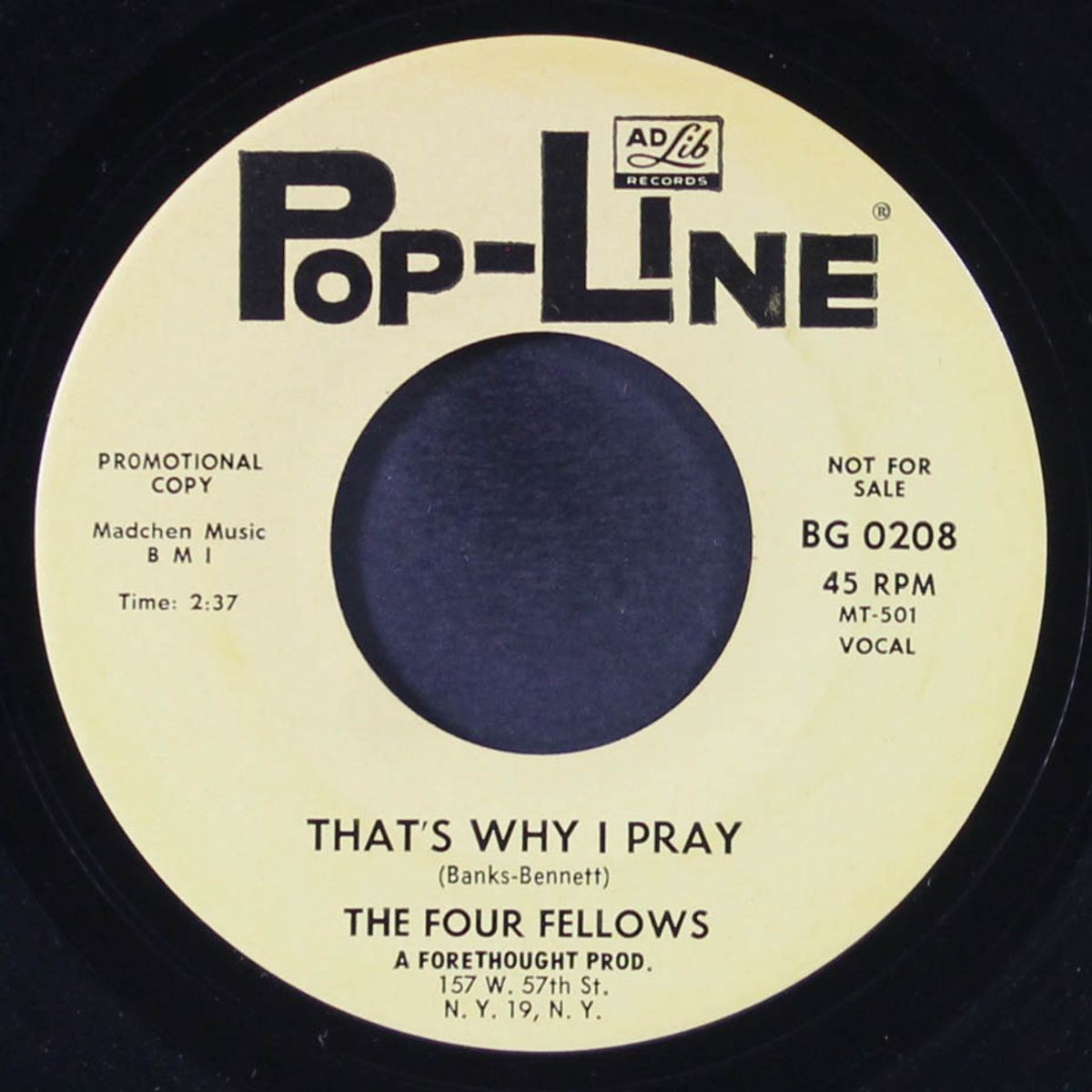 the city / that's why i pray by FOUR FELLOWS
