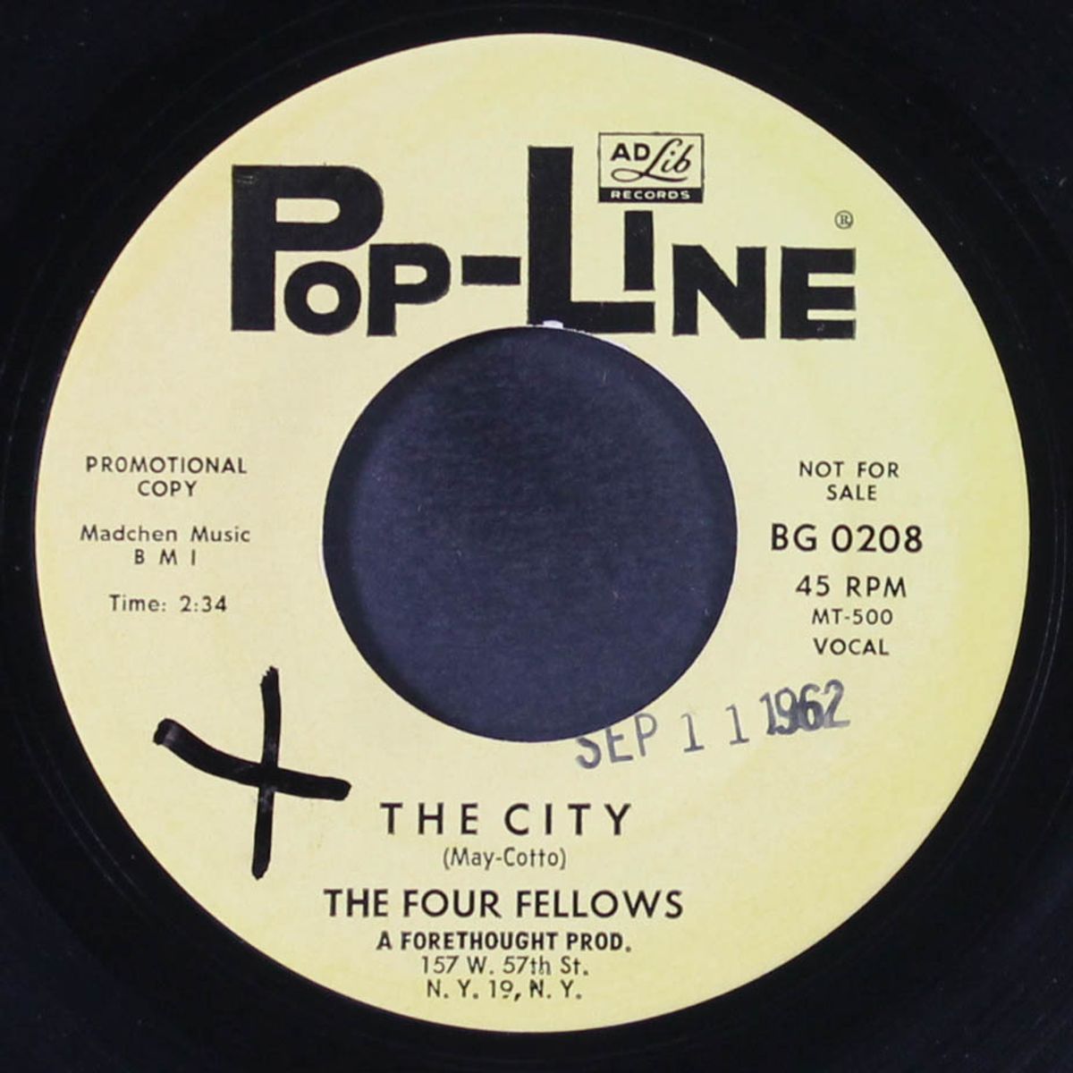 the city / that's why i pray by FOUR FELLOWS