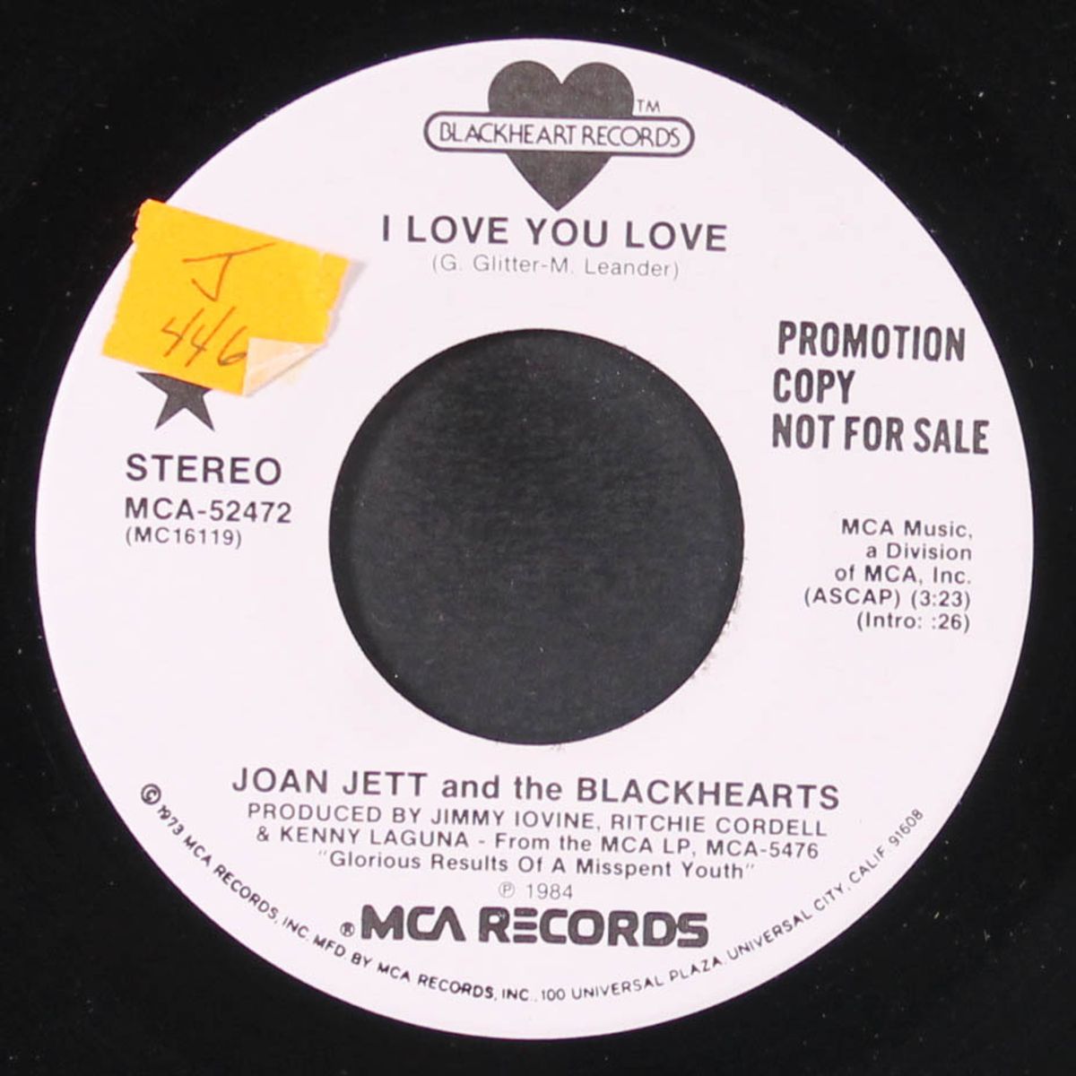 i love you love / same by JOAN JETT