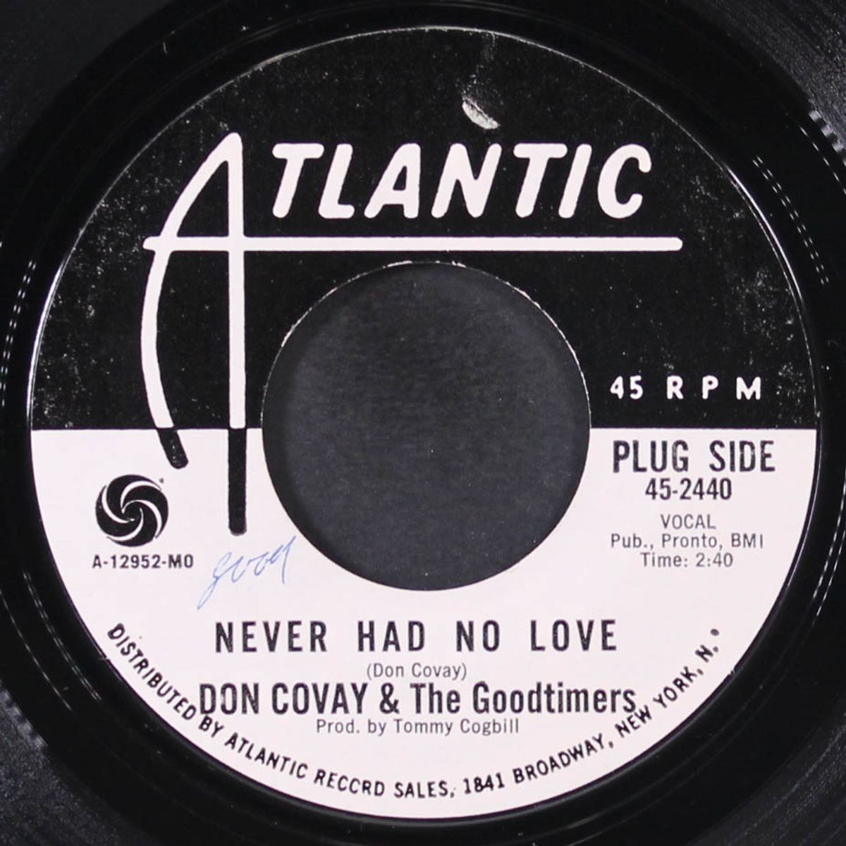 you've got me on the critical list / never had no love by DON COVAY