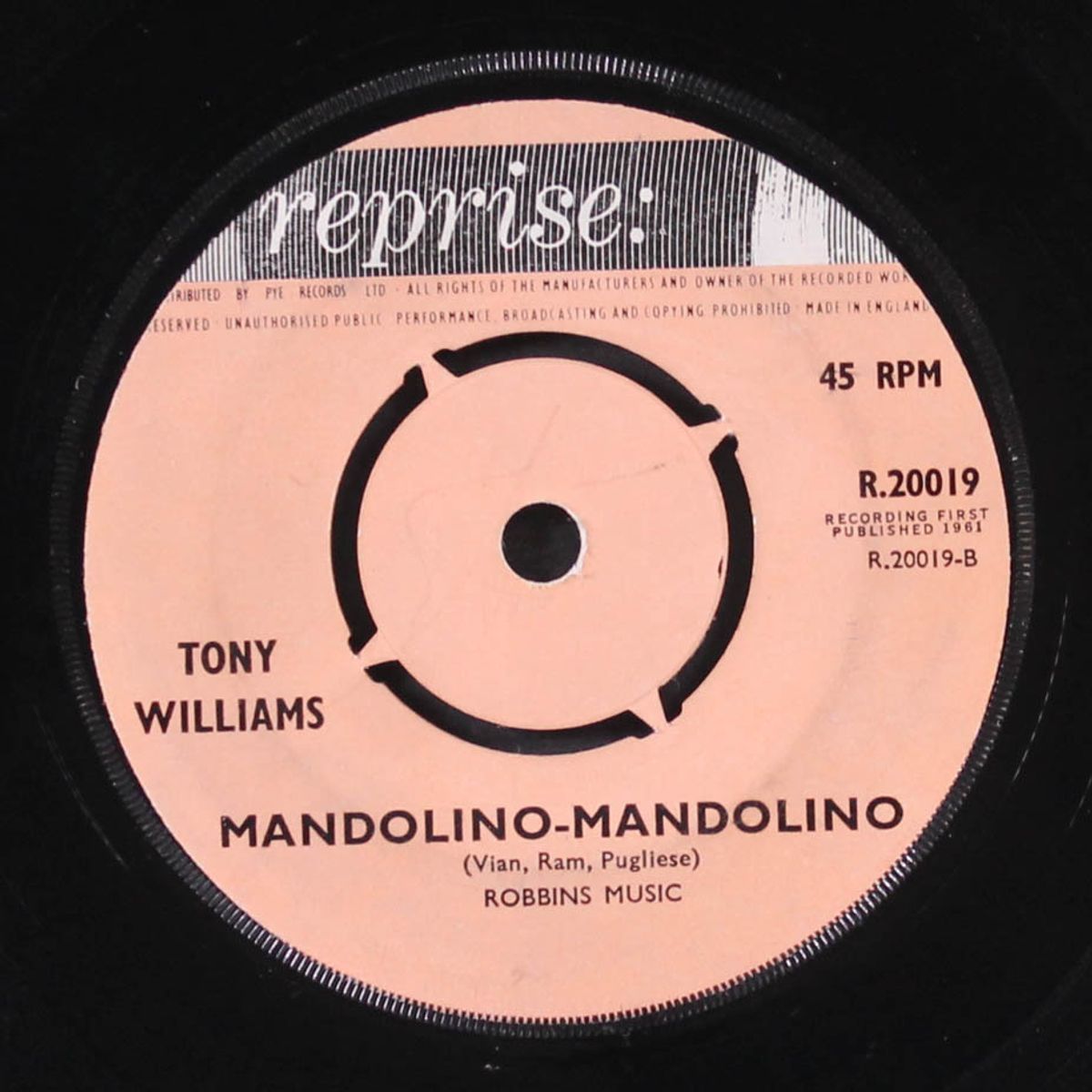 sleepless nights / mandolino-mandolino by TONY WILLIAMS