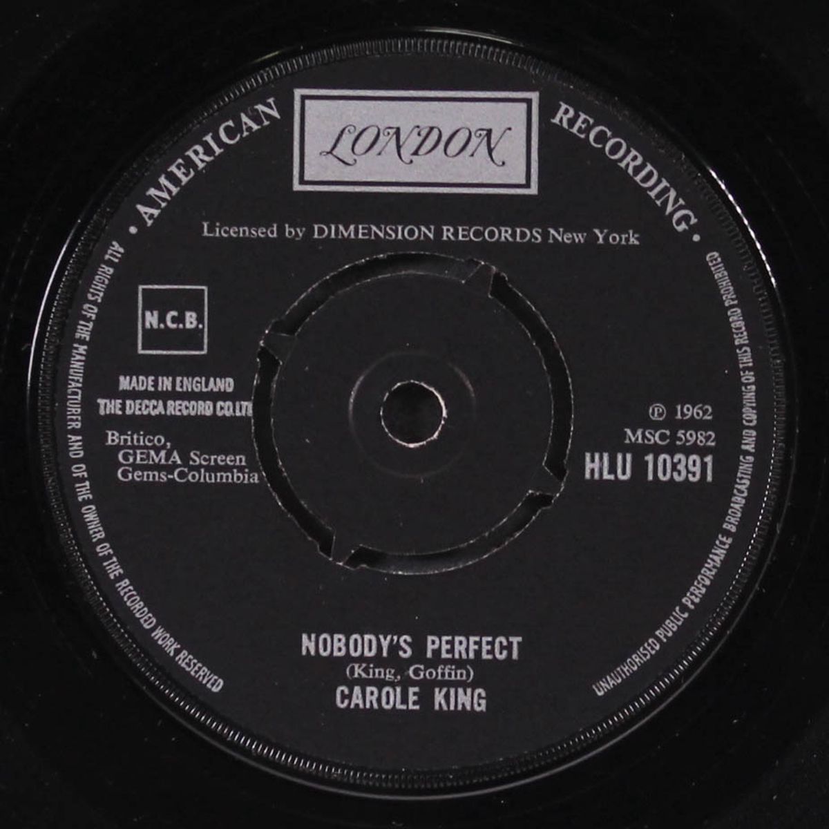 it might as well rain until september / nobody's perfect by CAROLE KING
