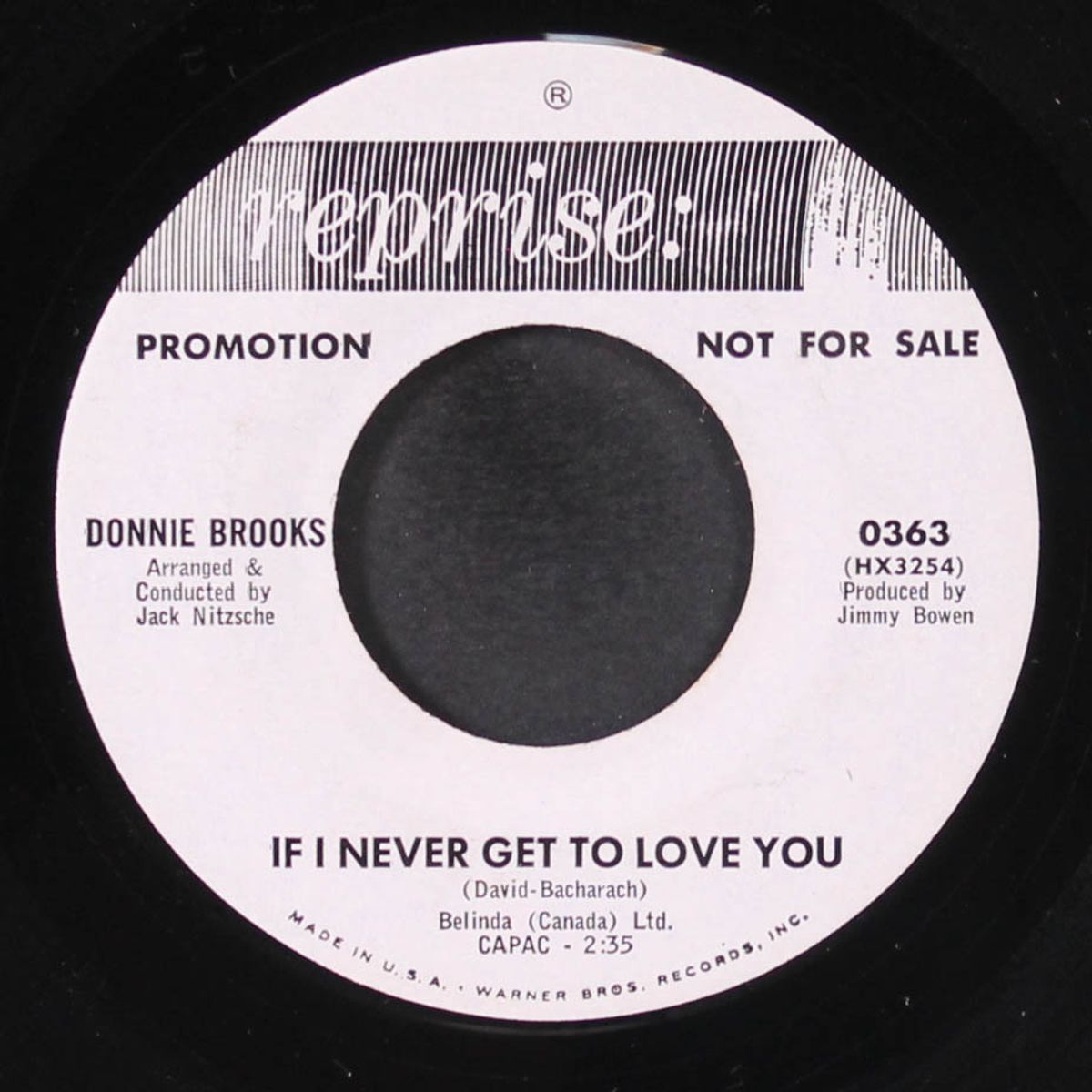 if i never get to love you / hey, little girl by DONNIE BROOKS