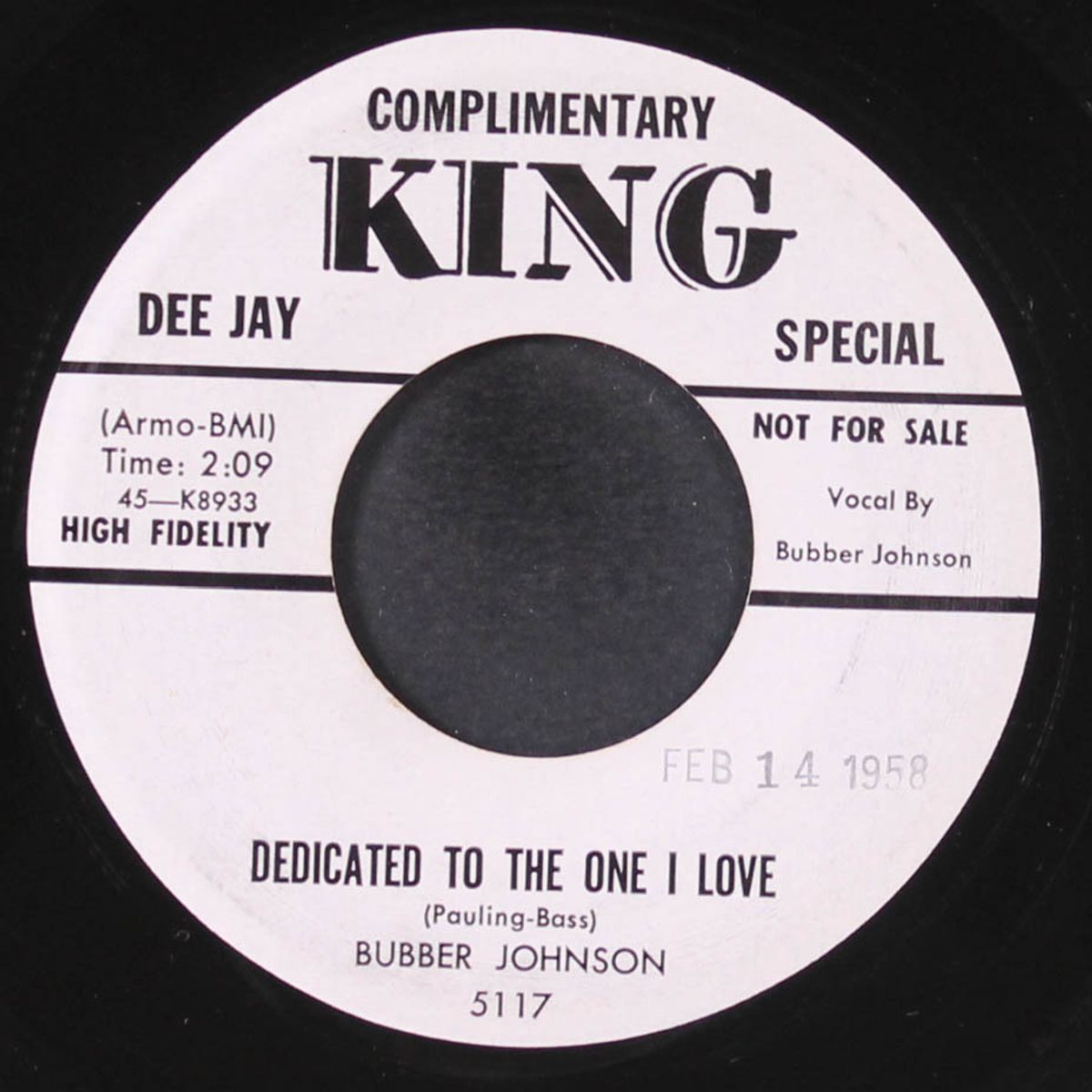 dedicated to the one i love by BUBBER JOHNSON