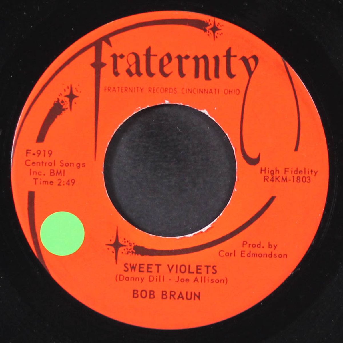 sweet violets / come be my true love by BOB BRAUN