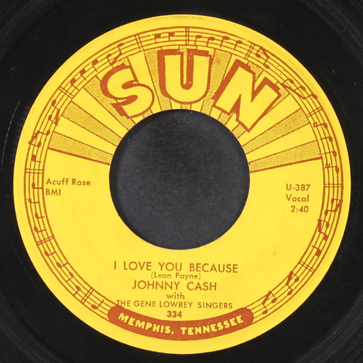 straight a's in love / i love you because by JOHNNY CASH