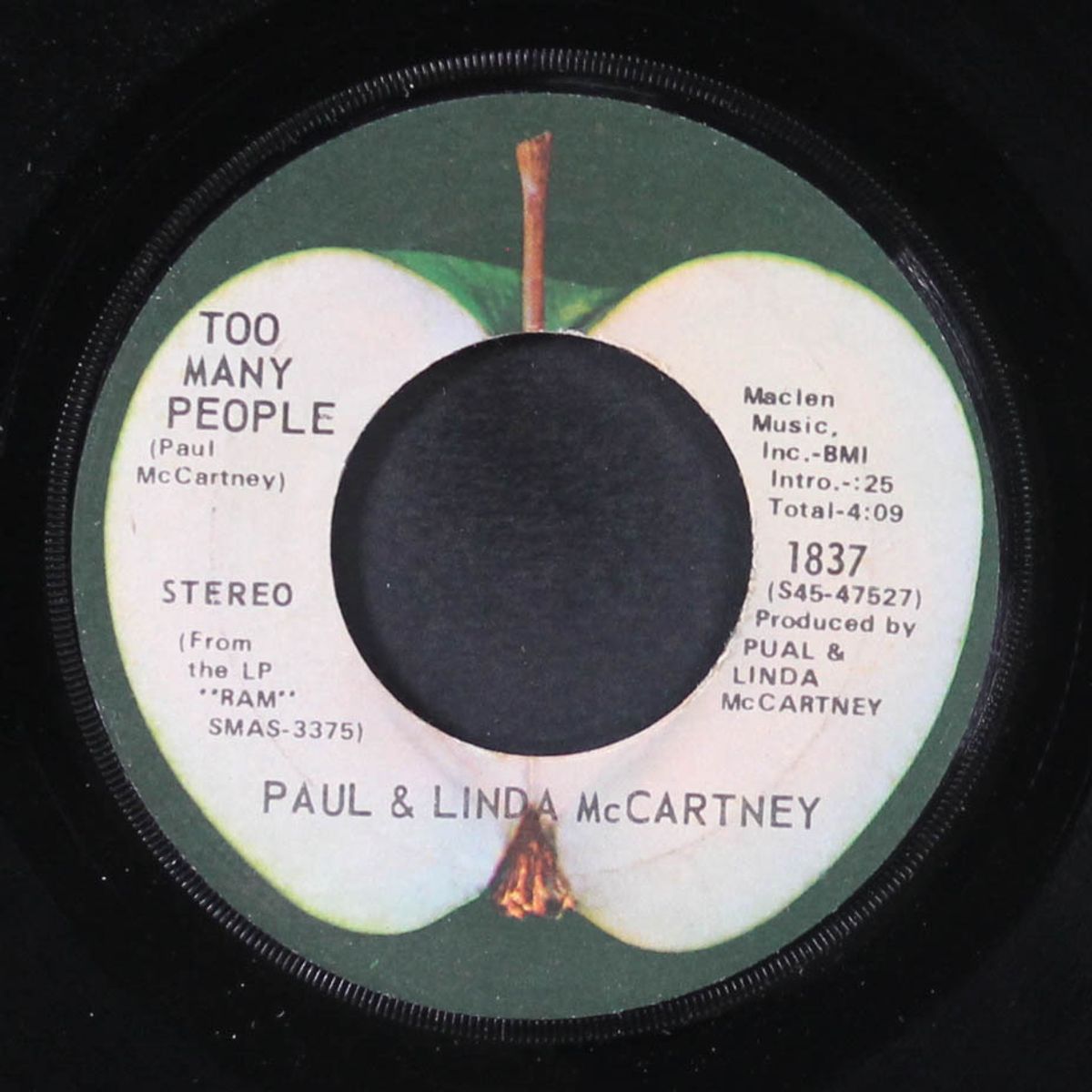 uncle albert / admiral halsey / too many people by PAUL & LINDA MCCARTNEY