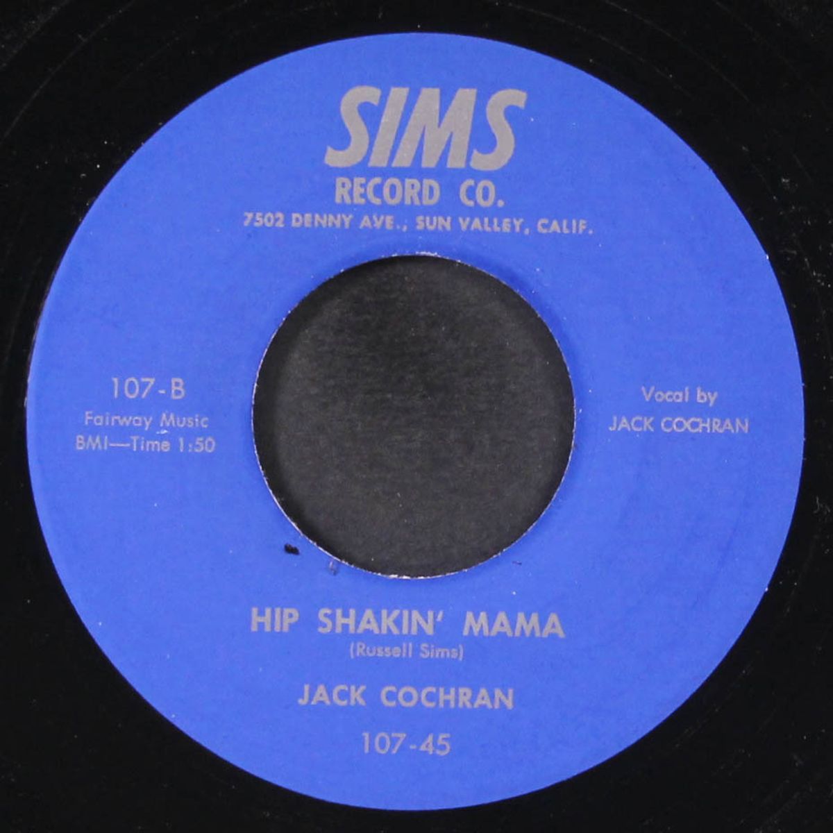 hip shakin' mama / riverside jump by JACK COCHRAN