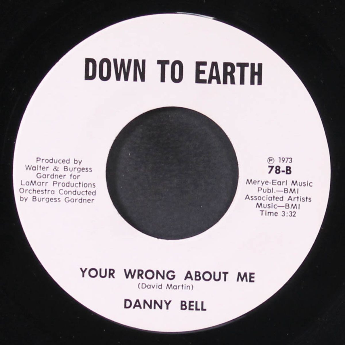 call on me / you're wrong about me by DANNY BELL