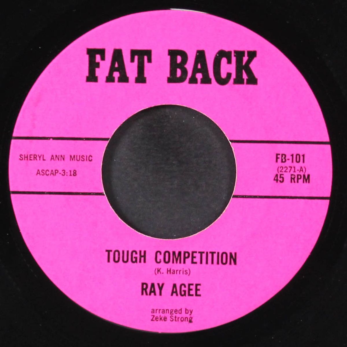tough competition / i can't work and watch you by RAY AGEE