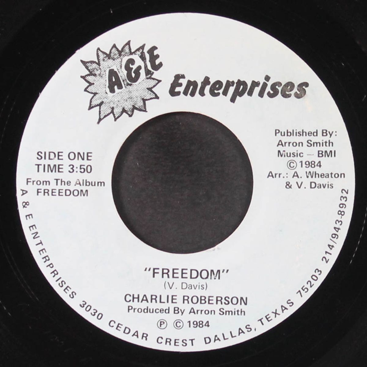freedom / ain't no way to do by CHARLIE ROBERSON