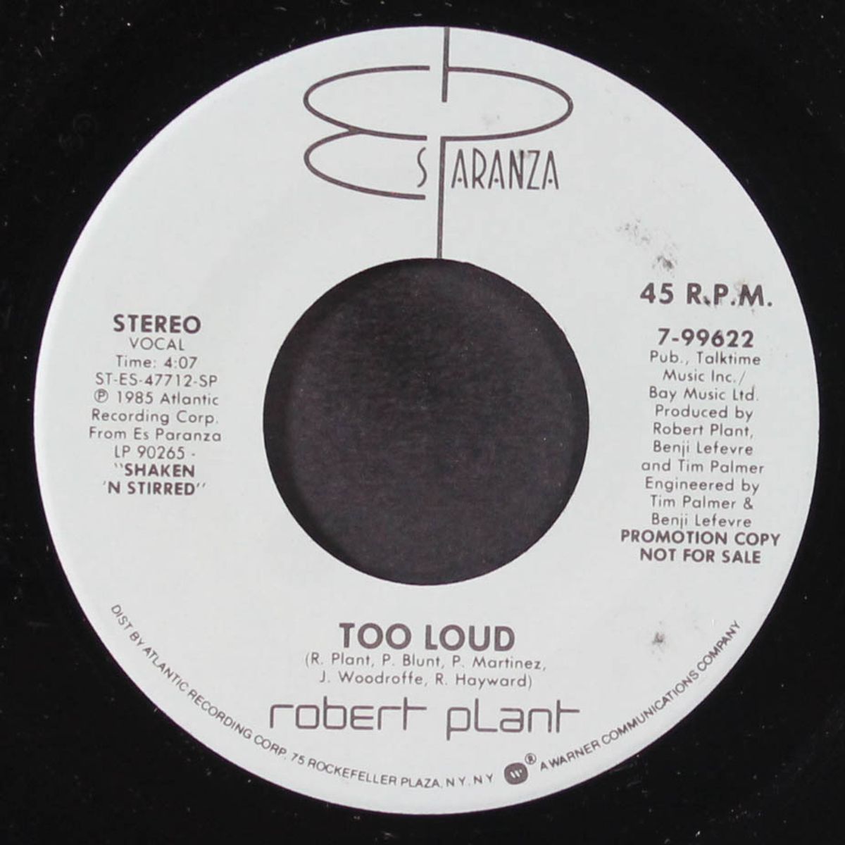 too loud / same by ROBERT PLANT