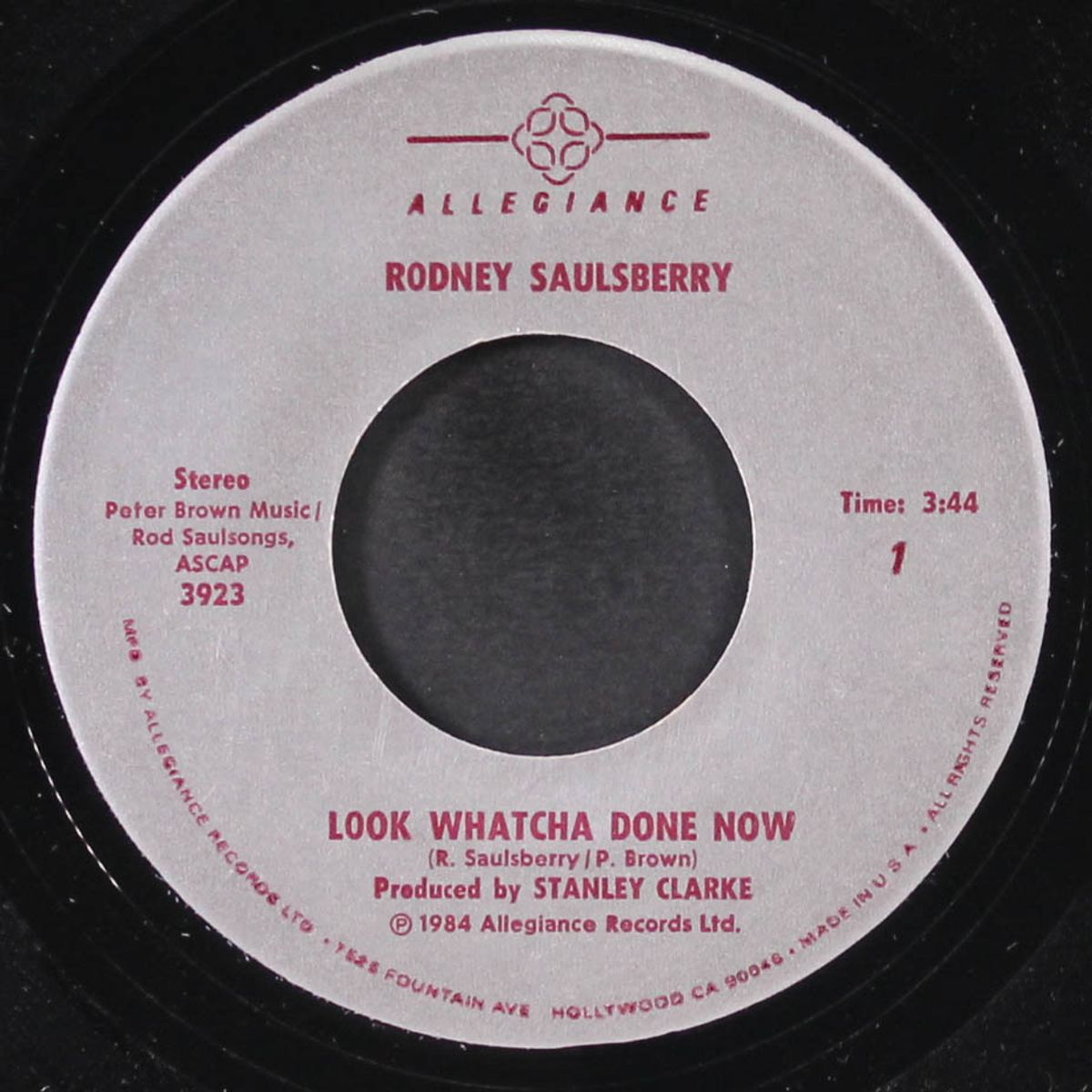 look watcha done now / her song by RODNEY SAULSBERRY