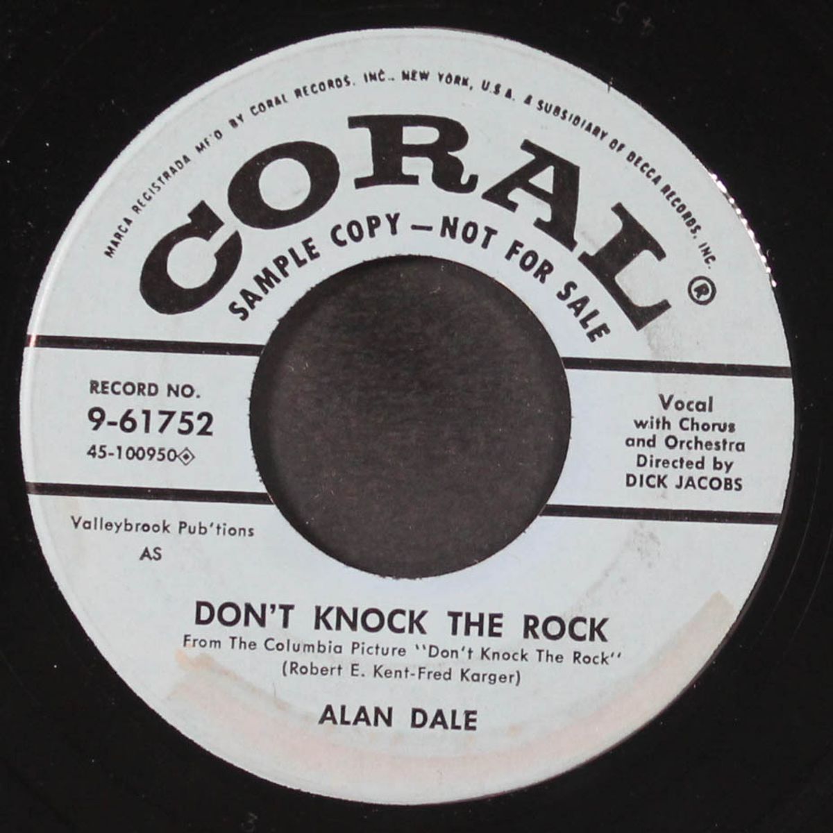 don't knock the rock / your love is my love by ALAN DALE