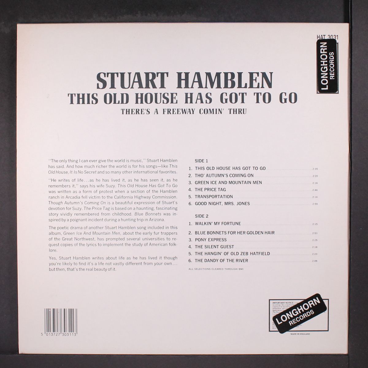 this old house has got to go by STUART HAMBLEN