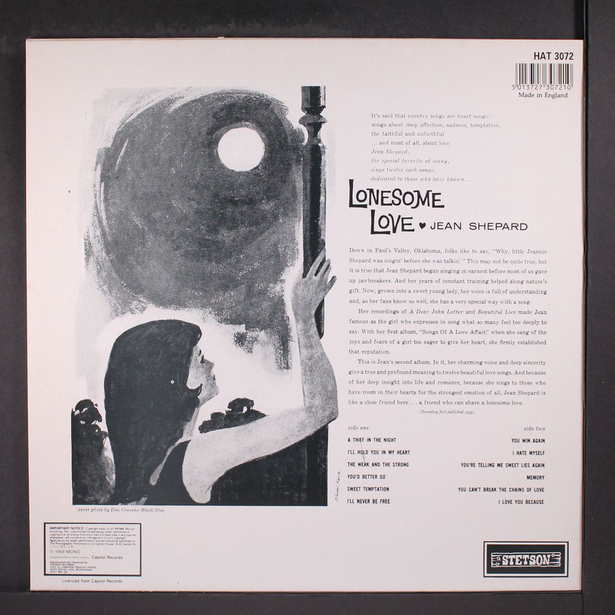 lonesome love by JEAN SHEPARD
