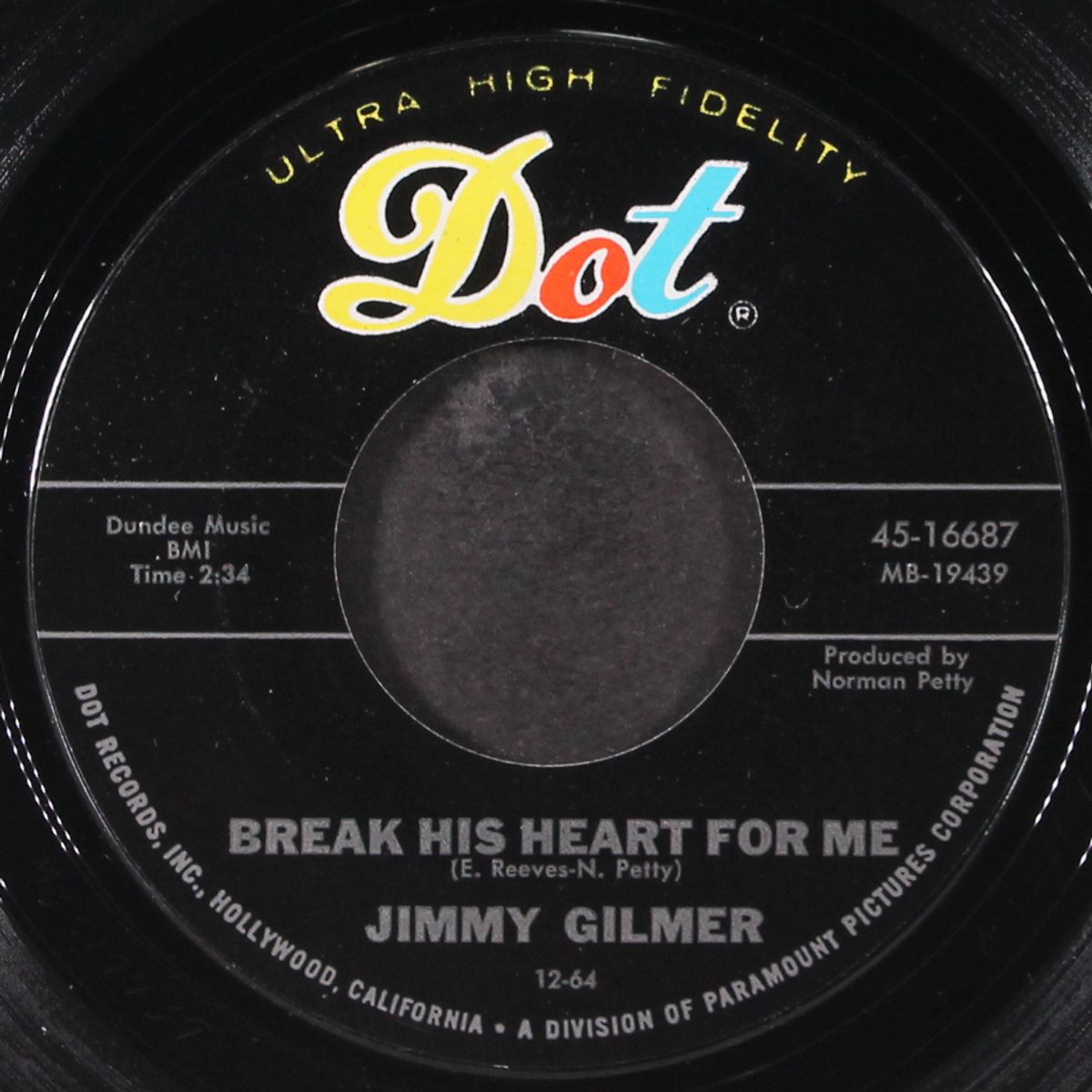cinnamon cindy / break his heart for me by JIMMY GILMER