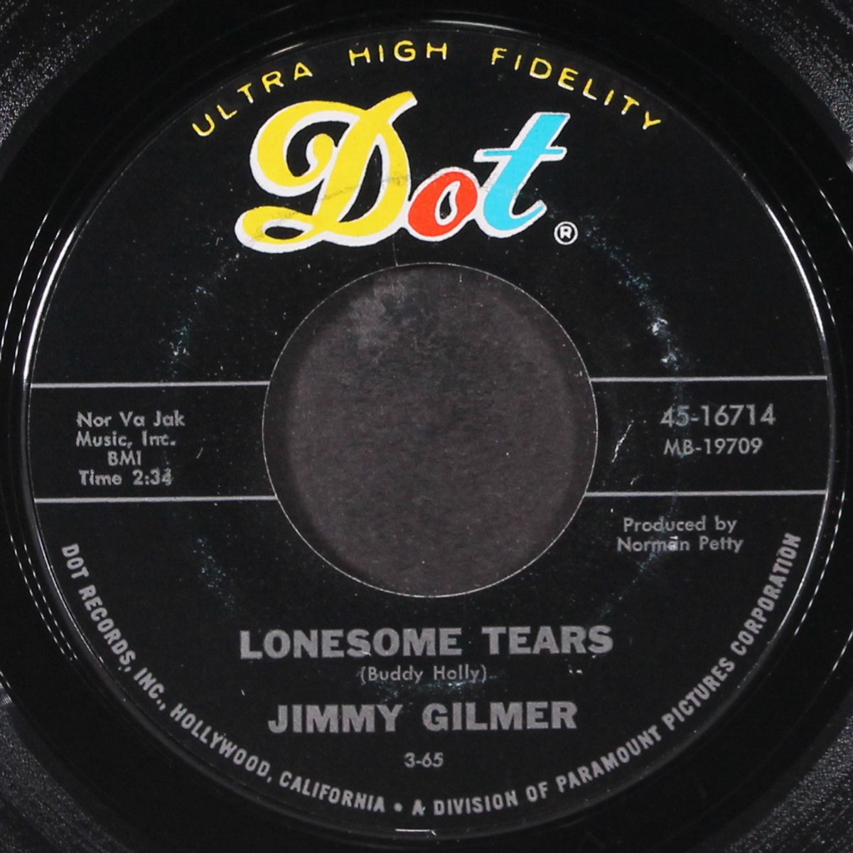 lonesome tears / born to be with you by JIMMY GILMER