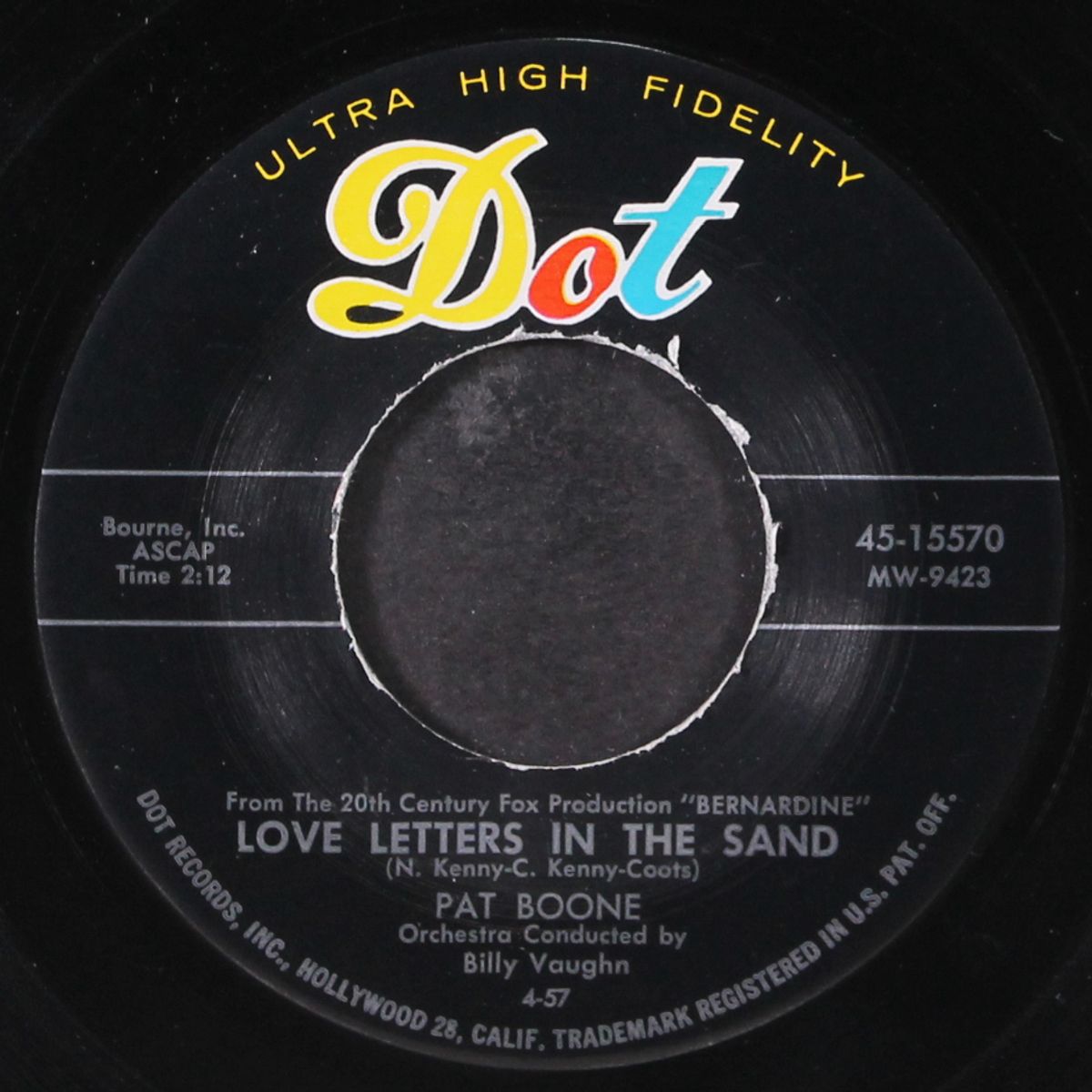 bernardine / love letters in the sand by PAT BOONE