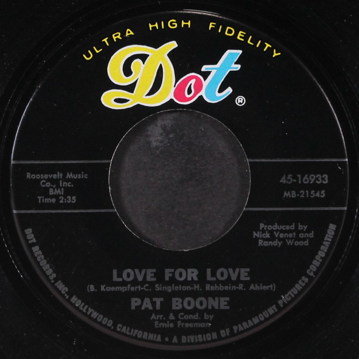 love for love / wish you were here, buddy by PAT BOONE