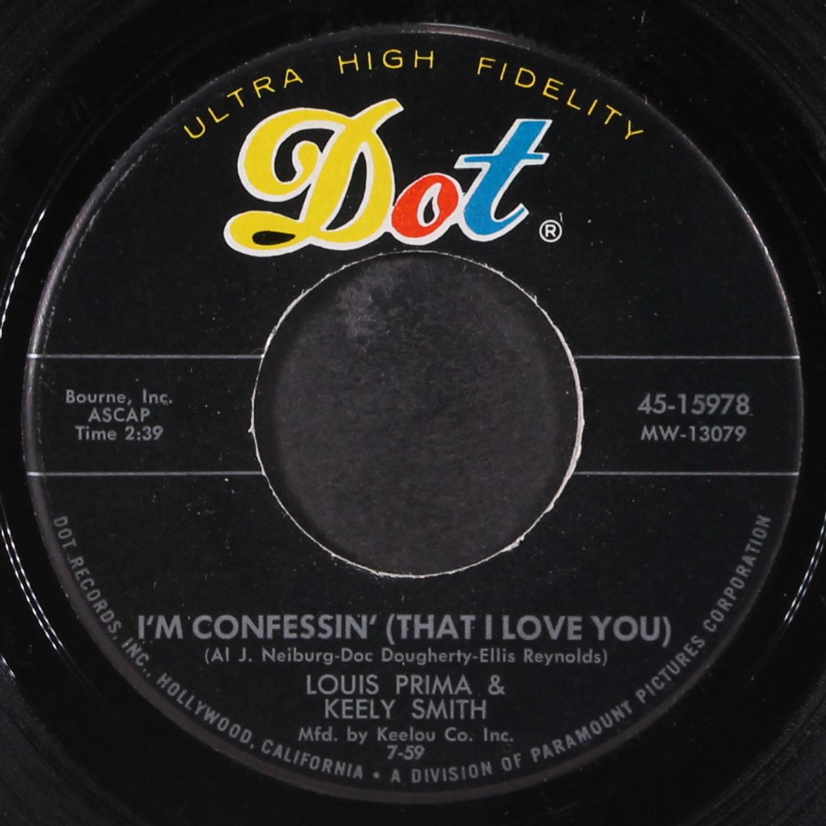i'm confessin' / night and day by LOUIS PRIMA & KEELY SMITH