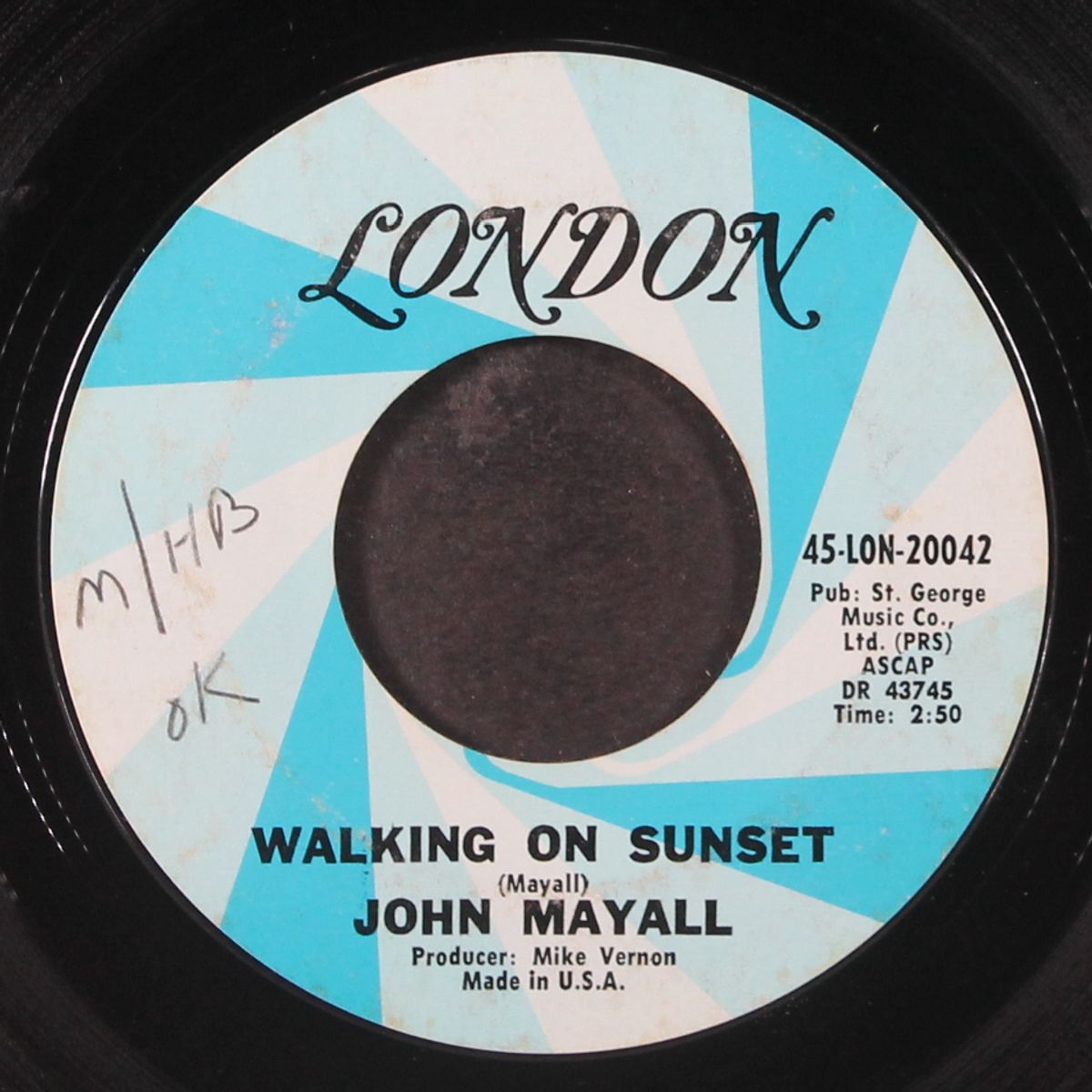 living alone / walking on sunset by JOHN MAYALL