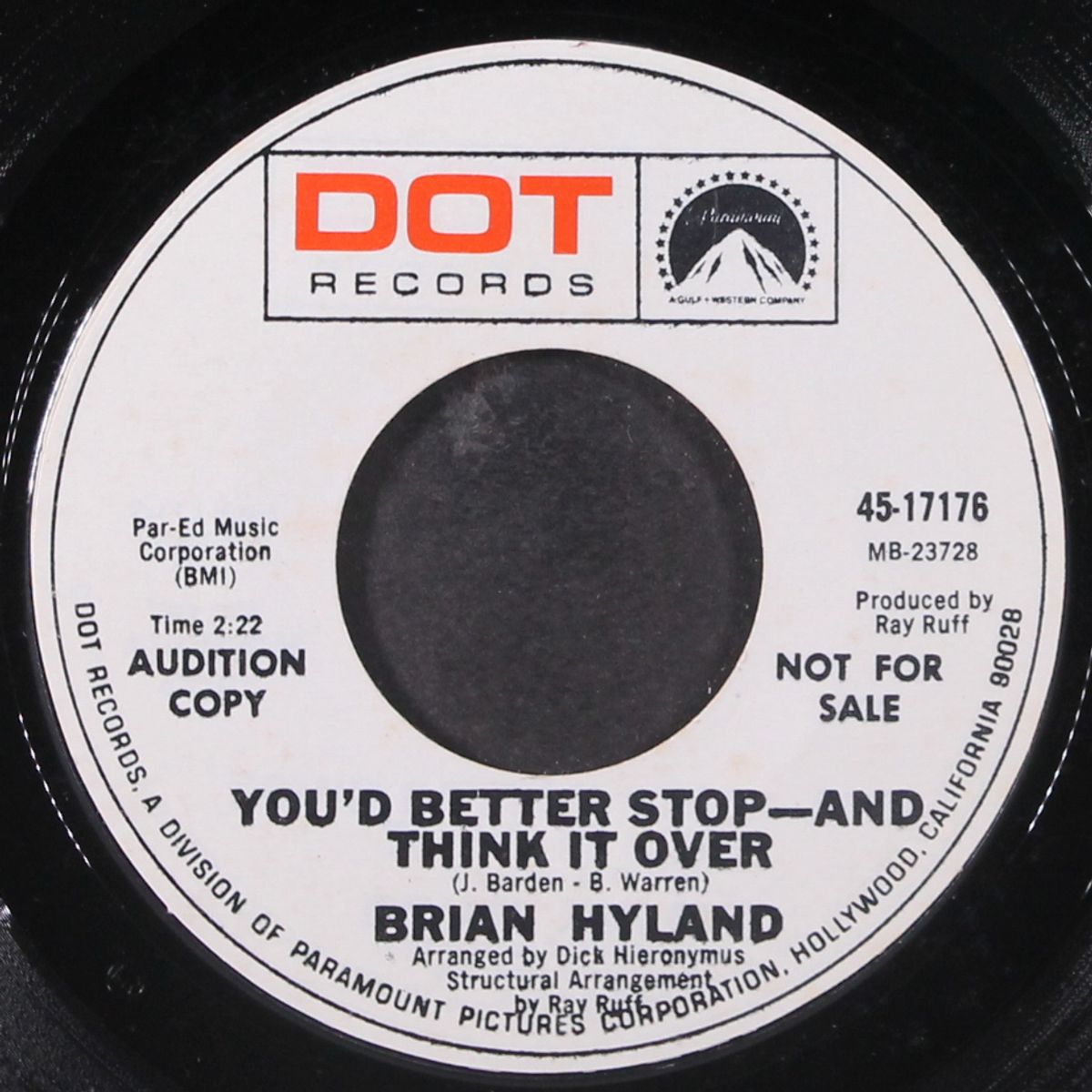 tragedy by BRIAN HYLAND
