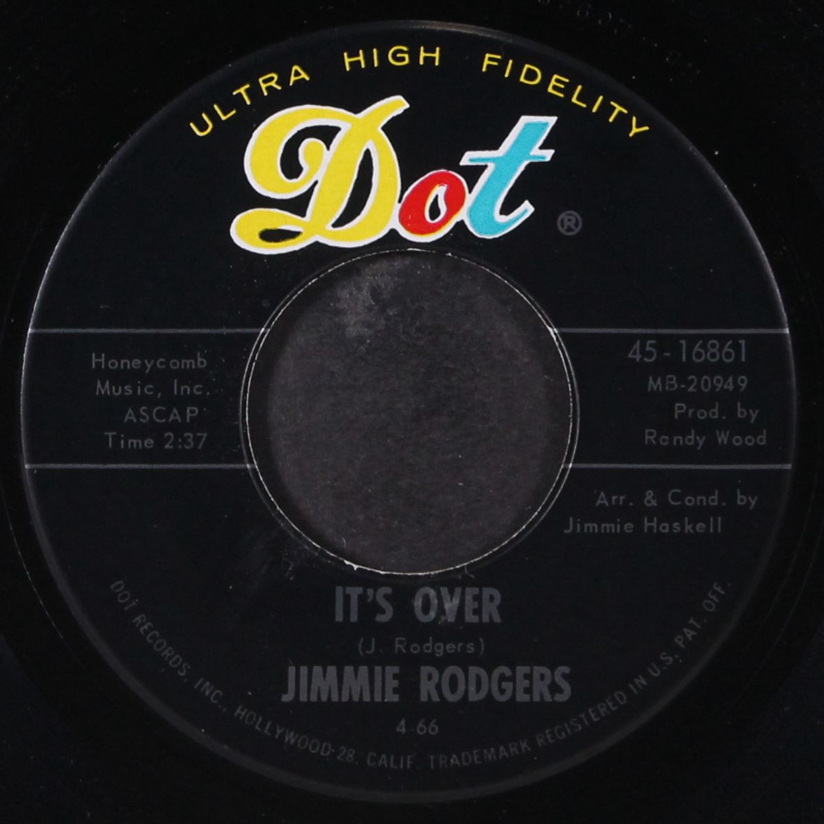 it's over / anita, you're dreaming by JIMMIE RODGERS