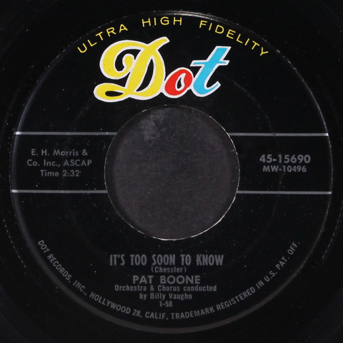 a wonderful time up there / it's too soon to know by PAT BOONE