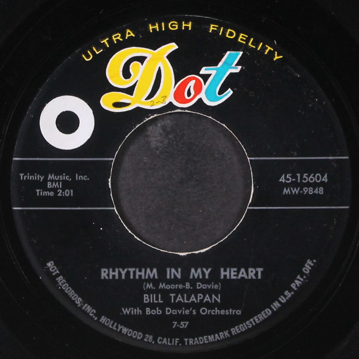 the cryin' side of town / rhythm in my heart by BILL TALAPAN