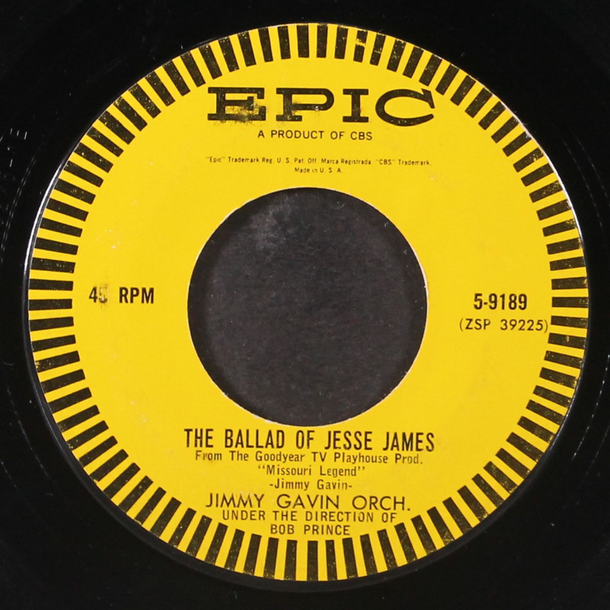 the ballad of jesse james / hitchhiking man by JIMMY GAVIN