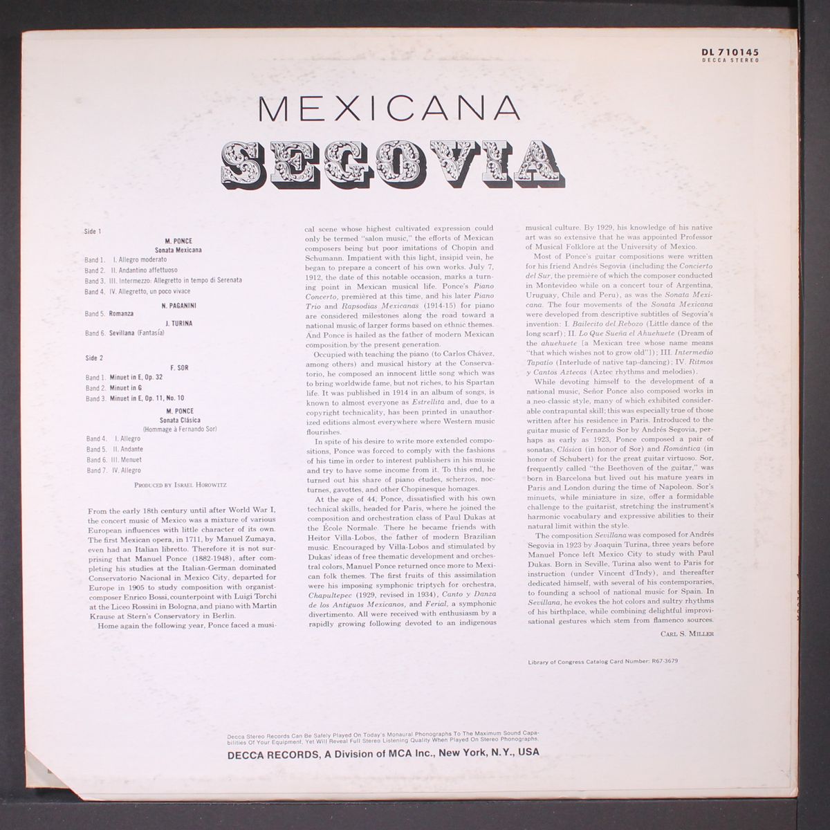 mexicana by ANDRES SEGOVIA