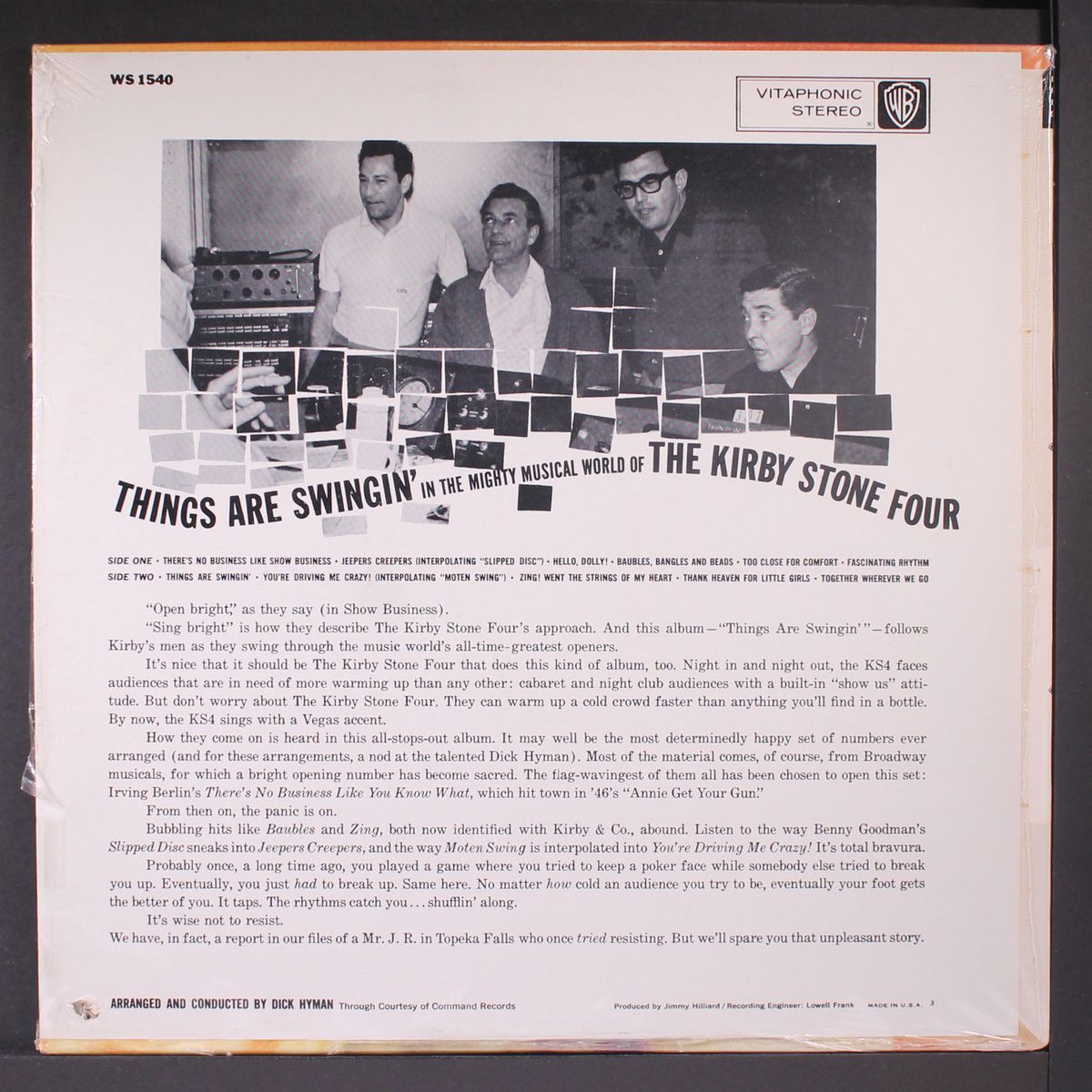 things are swingin' by KIRBY STONE FOUR