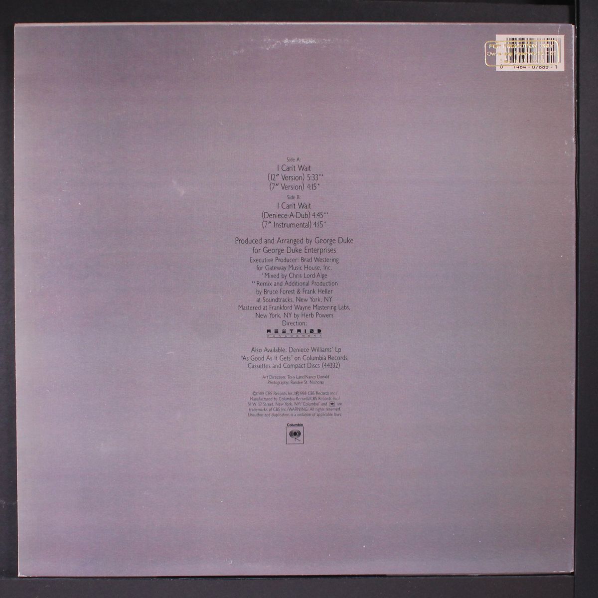 i can't wait by DENIECE WILLIAMS