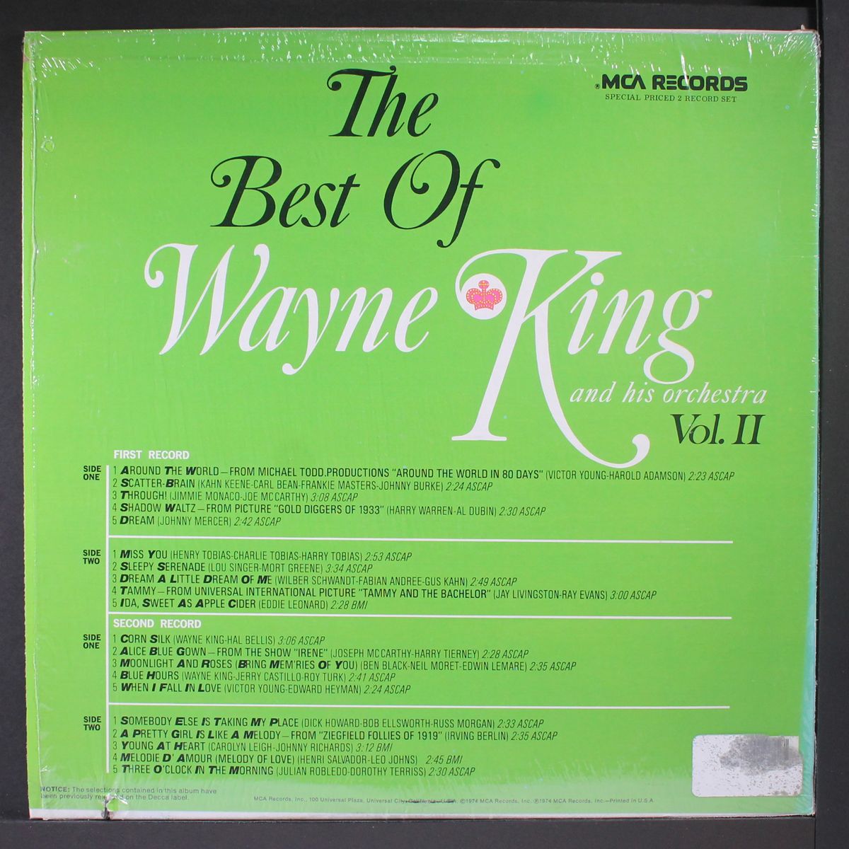best of, vol. 2 by WAYNE KING