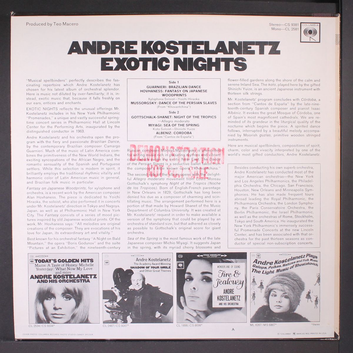 exotic nights by ANDRE KOSTELANETZ