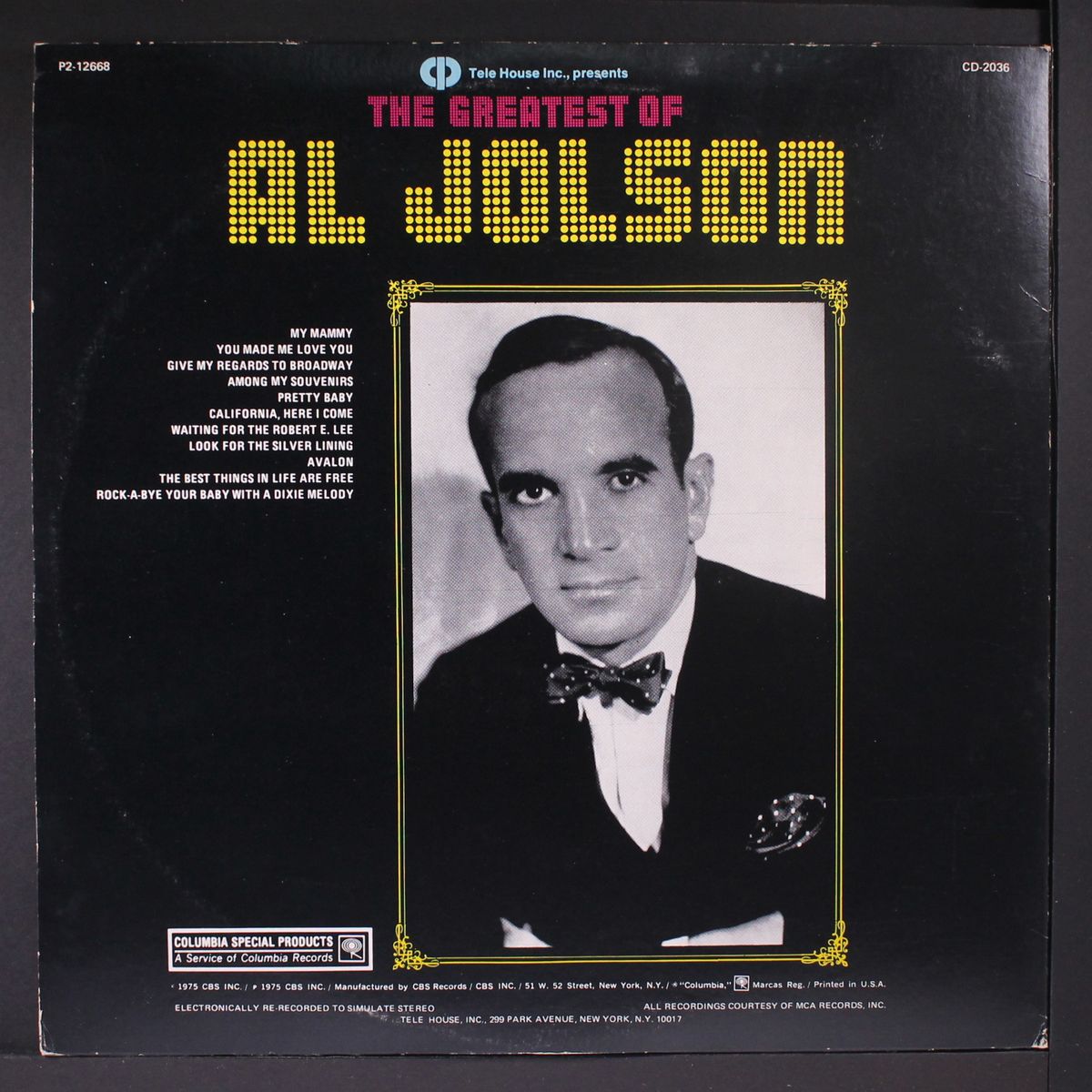 the greatest of by AL JOLSON