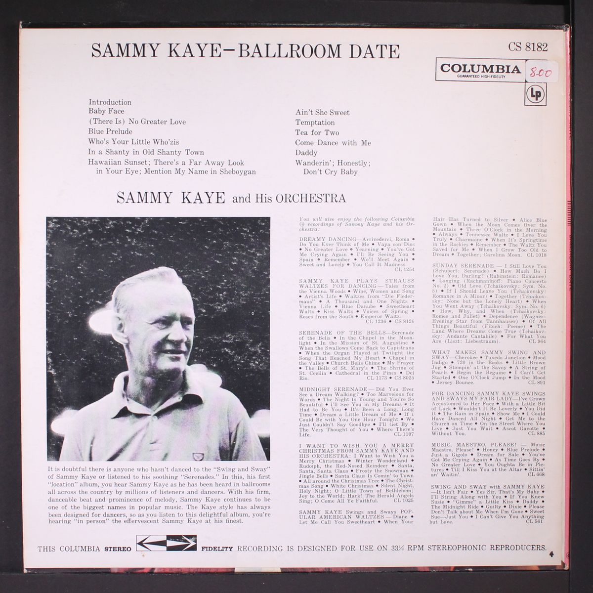 ballroom date by SAMMY KAYE