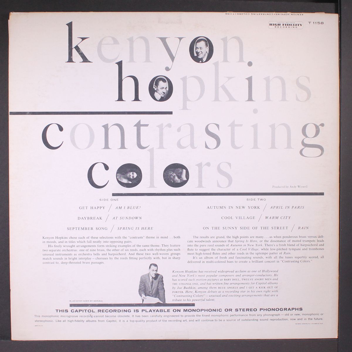 contrasting colors by KENYON HOPKINS