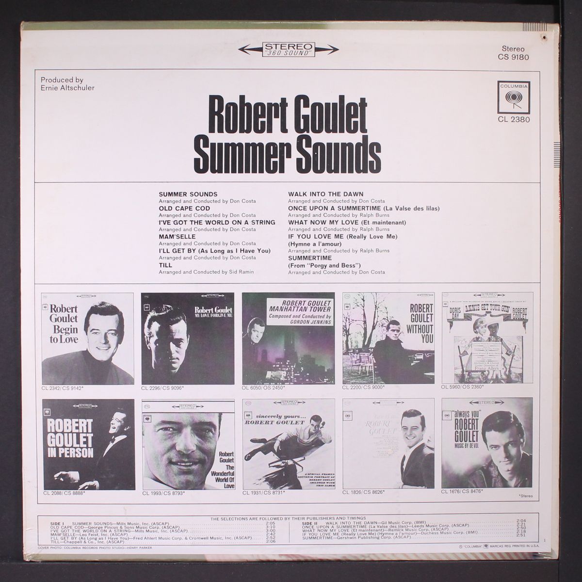 summer sounds by ROBERT GOULET
