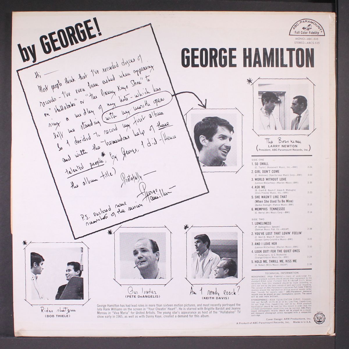 by george by GEORGE HAMILTON