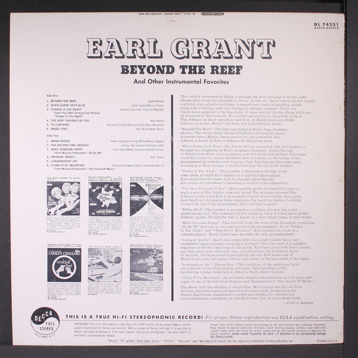 beyond the reef by EARL GRANT