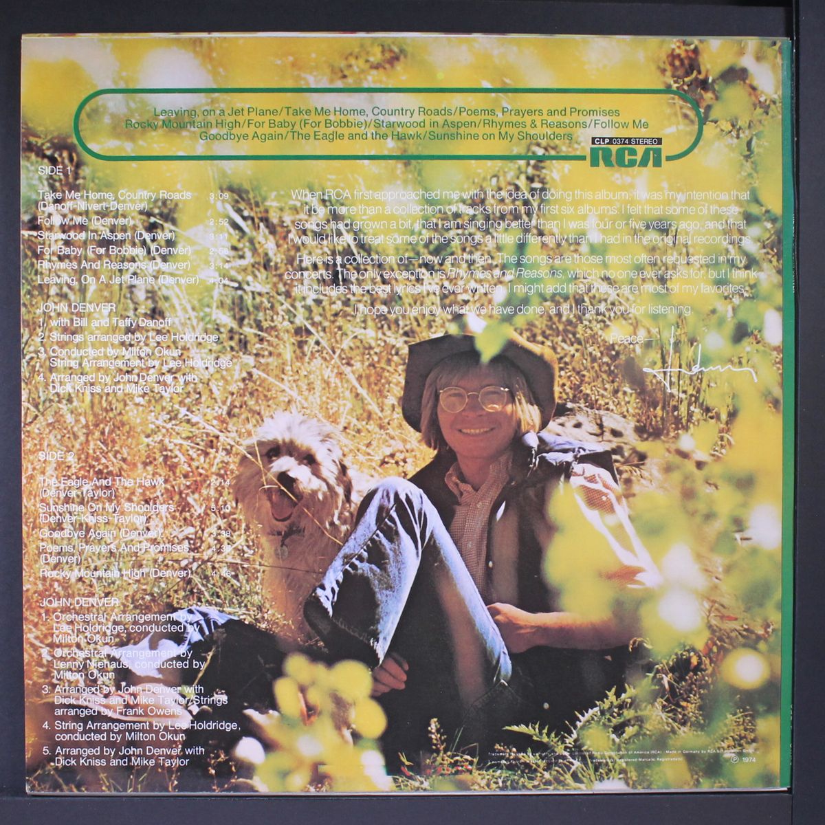 greatest hits by JOHN DENVER