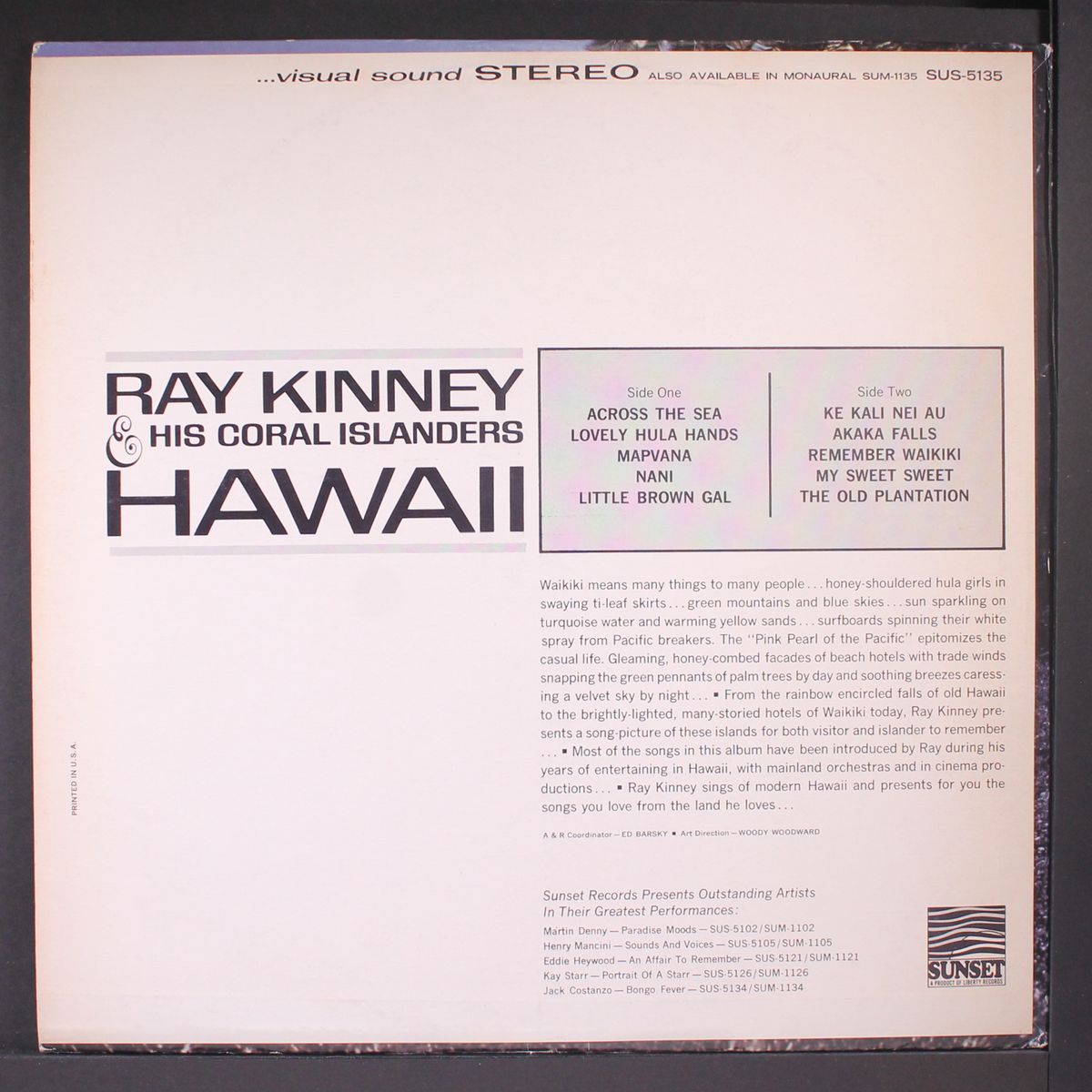 hawaii by RAY KINNEY & CORAL ISLANDERS